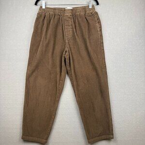 Urban Outfitters Womens Brown Corduroy Trousers Size M/M Pockets Drawstring